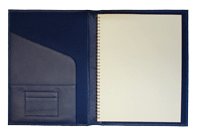 Blue Leather Large Refillable Journal