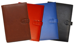 Refillable Leather Journals Covers with Spiral Journals